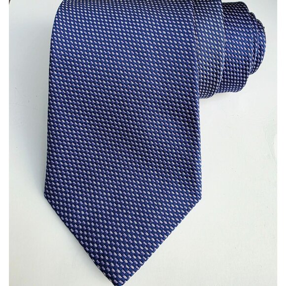 Robert Talbott Estate Luxury Designer Hand Sewn Silk Blue Mens Necktie Tie 4" - Picture 2 of 9